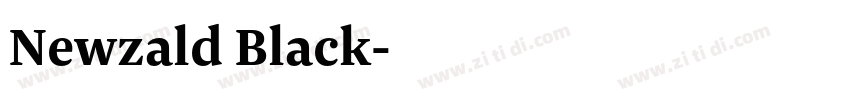 Newzald Black字体转换 Newzald Black字体转换